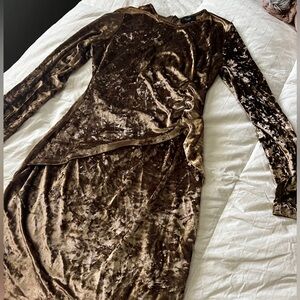 Mystic LA crushed velvet dress